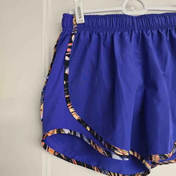 Women's Nike Dri-Fit Blue w/ Colorful Trim Athletic Running Shorts | Size XS - Picture 3 of 8